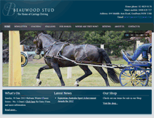 Tablet Screenshot of beauwoodstud.com.au